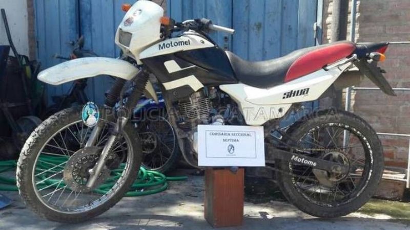 Recuperan una moto robada