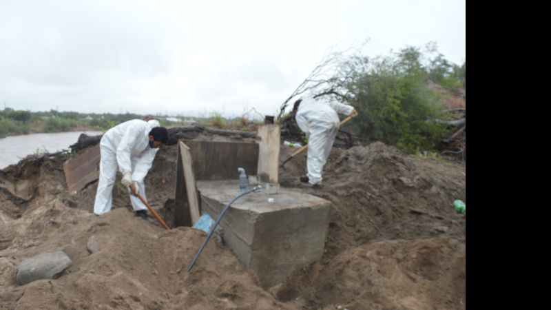 Trabajos en el río del Valle