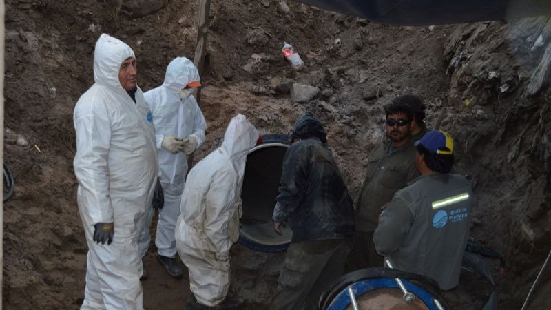 Trabajos en el río del Valle
