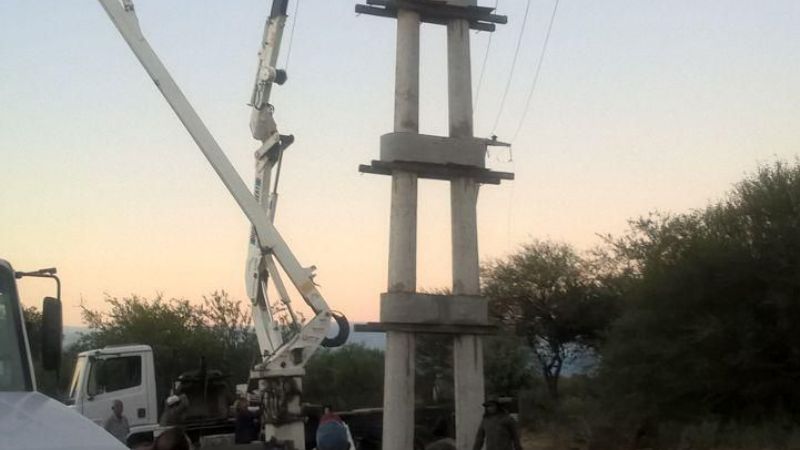 Energizaron línea  para normalizar servicio de agua