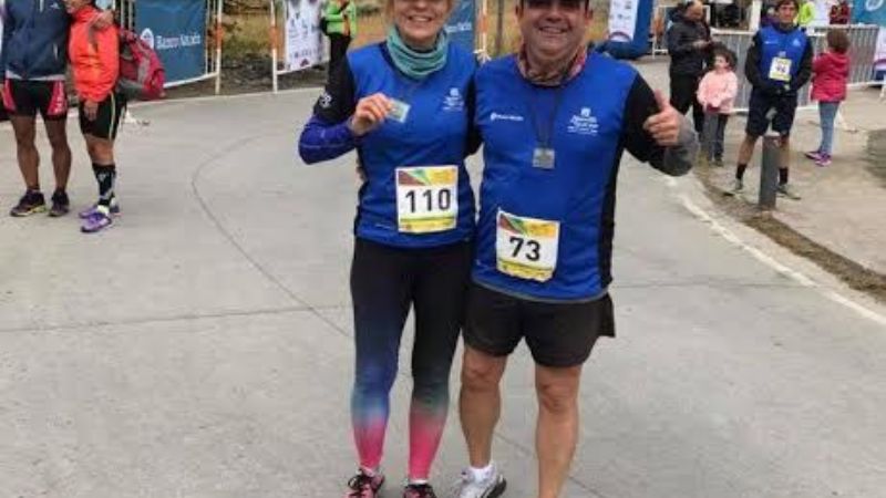 Ingrid Peñaranda con podio y Ricardo Alini 4to.