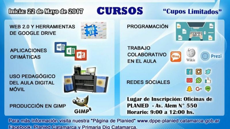 Inscripción para Formación docente “Plan de iniciación digital 2017”
