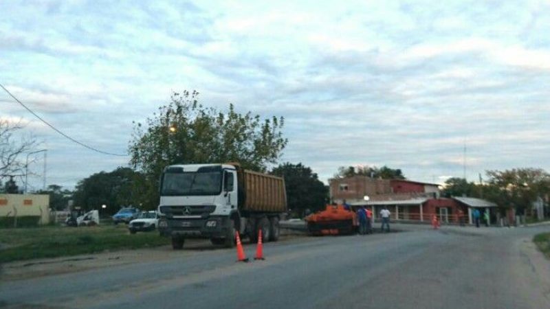 Continúan los arreglos en la zona urbana de la ruta 157