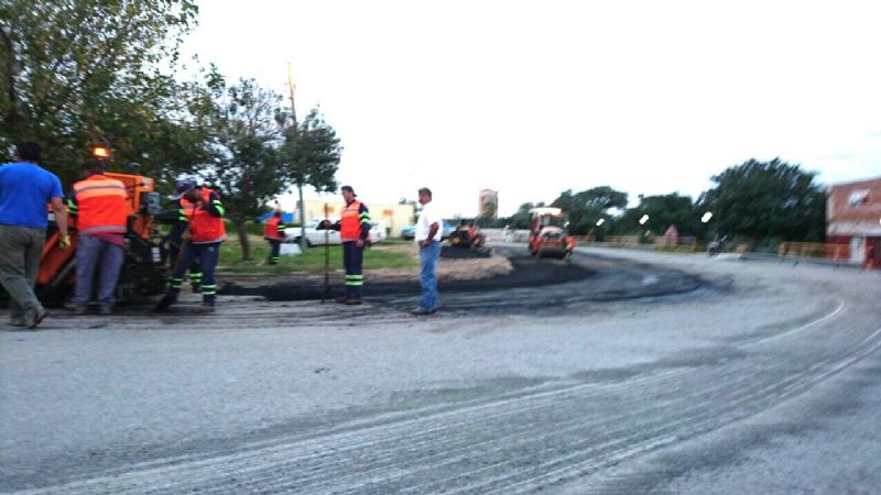 Continúan los arreglos en la zona urbana de la ruta 157