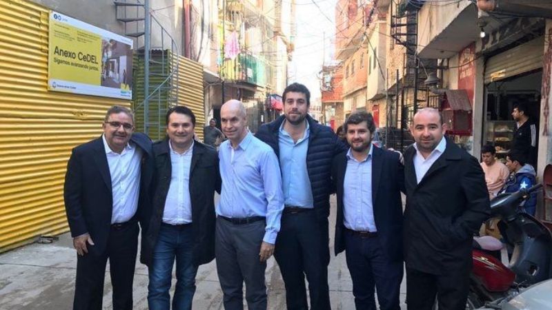Jalil recorrió la Villa 31 con Larreta