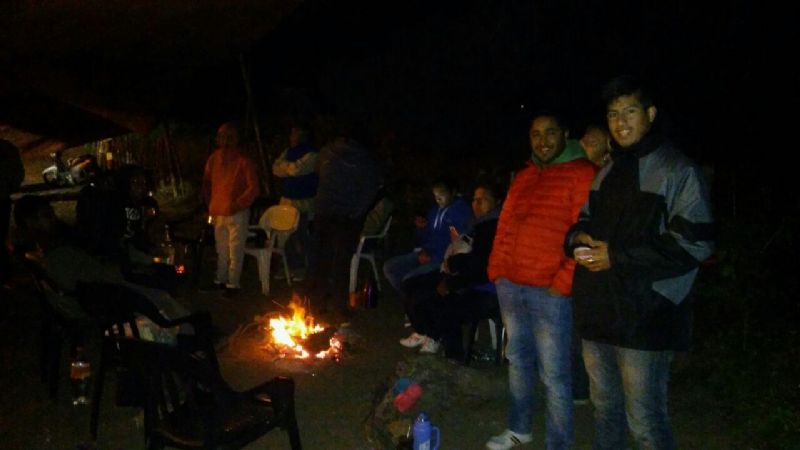 Protesta de municipales de Chumbicha sin descanso