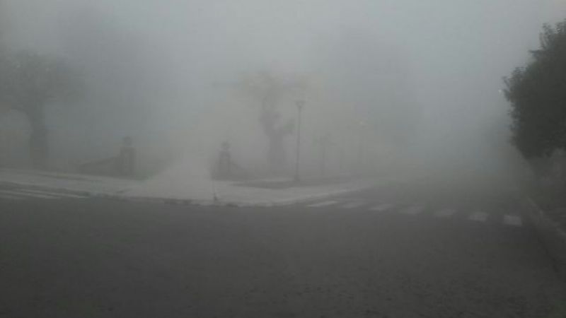 Día gris y con lluvia en El Alto