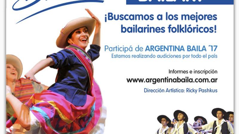 Inscriben a bailarines de folklore para el “Argentina Baila 2017”