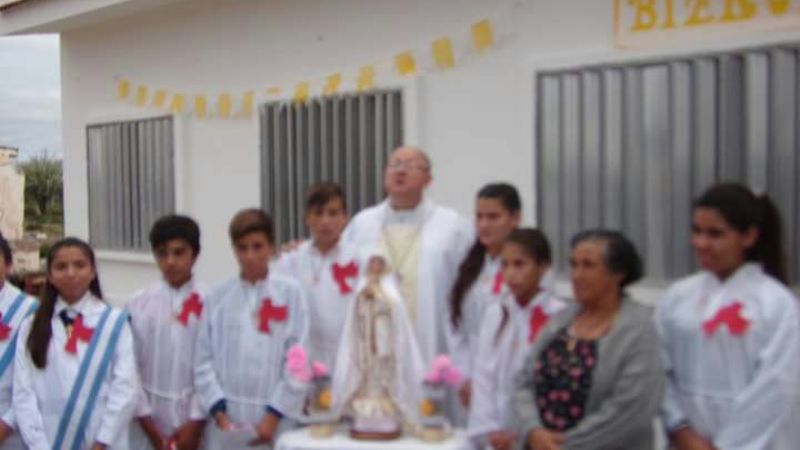 Con el Obispo Urbanc homenajearon a la Virgen de Fátima