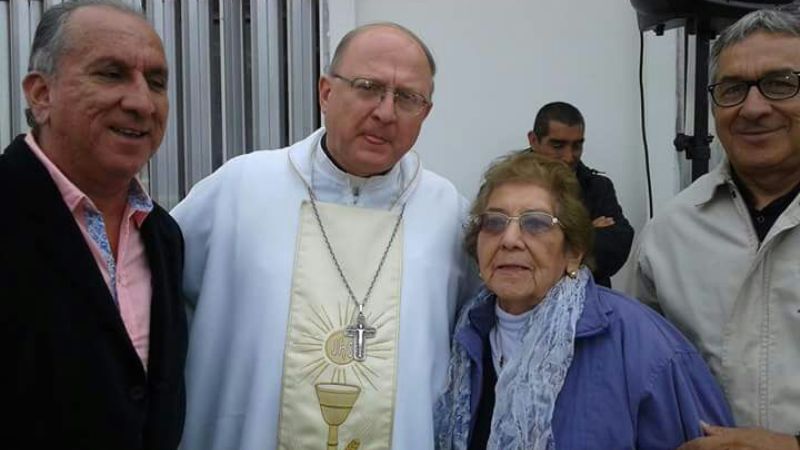 Con el Obispo Urbanc homenajearon a la Virgen de Fátima