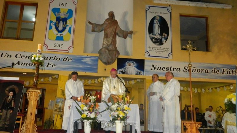 Celebraron el centenario de la aparición la Virgen de Fátima