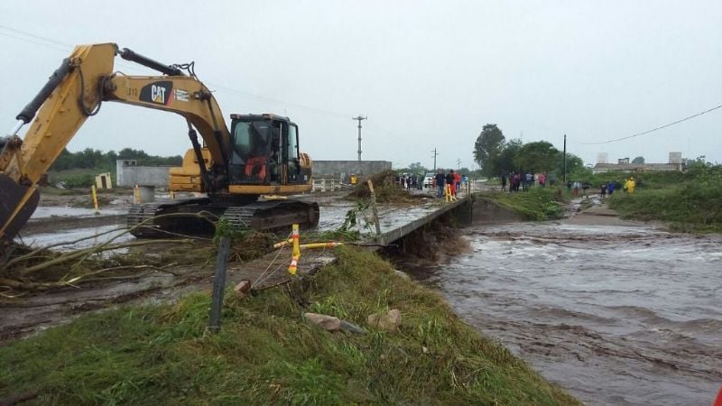 Ruta 64: Advierten por obra del puente sobre el río Bañado de Ovanta