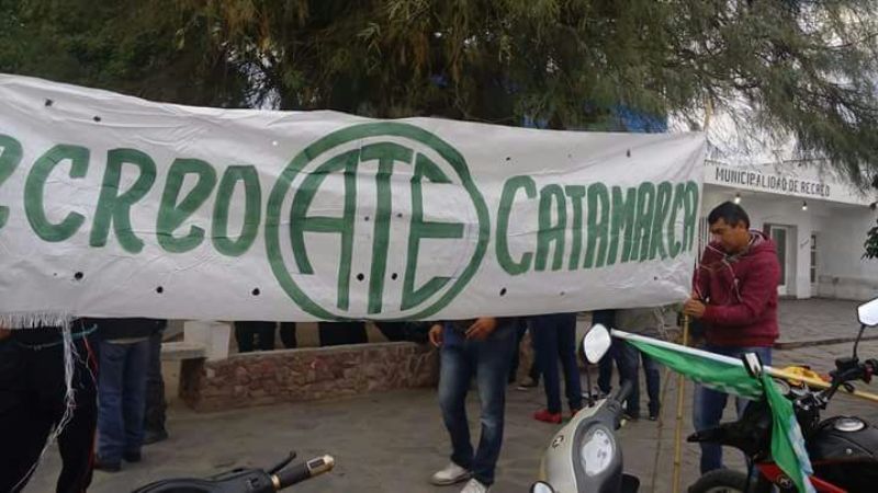 En Recreo, municipales reclaman aumento salarial