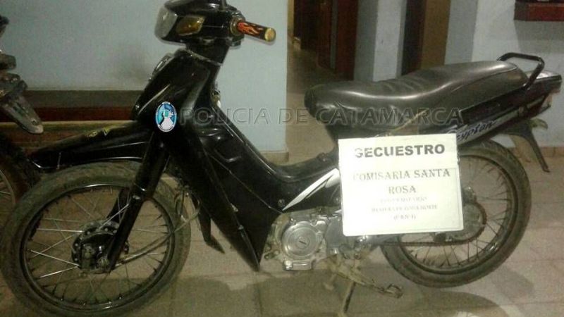 Secuestran una moto requerida por la Justicia en Valle Viejo