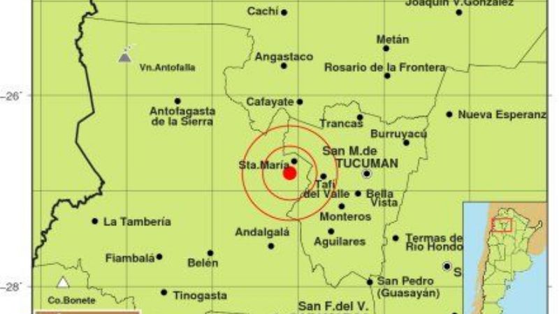 Temblor en Santa María