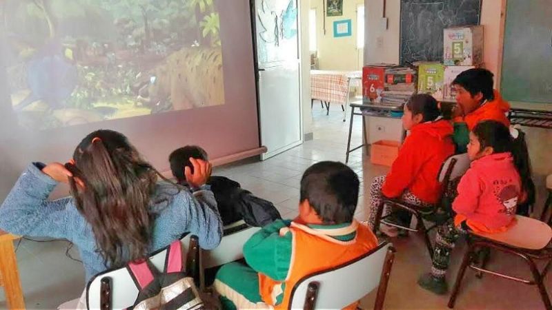 El cine móvil INCAA/Cultura en Antofalla a 4000 msnm