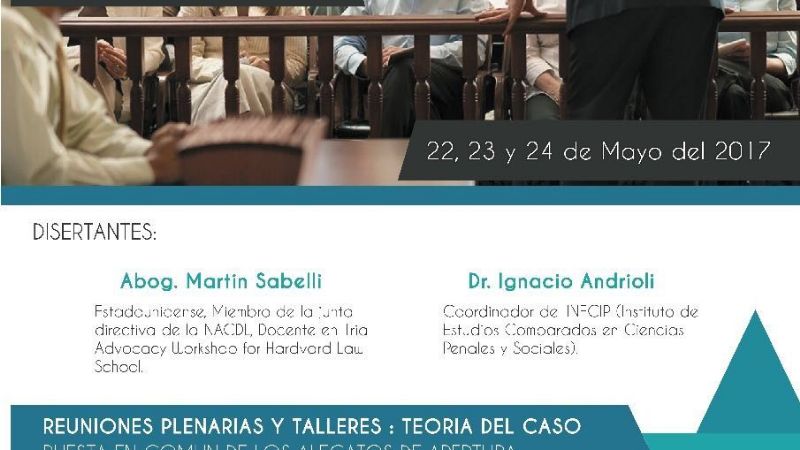 Taller de “Litigación en audiencias de Juicio Oral y Jurados Populares”