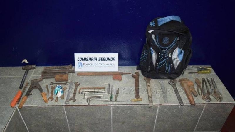 Secuestran gran cantidad de herramientas y droga
