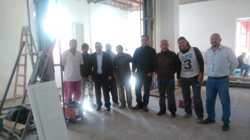 Jalil supervisó los trabajos en el Cementerio Municipal