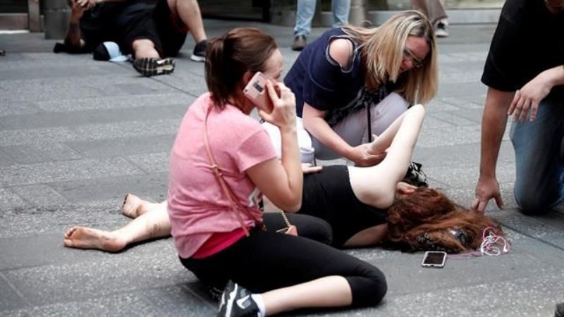 Auto atropelló al menos 20 personas en el Times Square