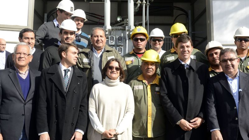 Lucía inauguró una nueva obra de energía
