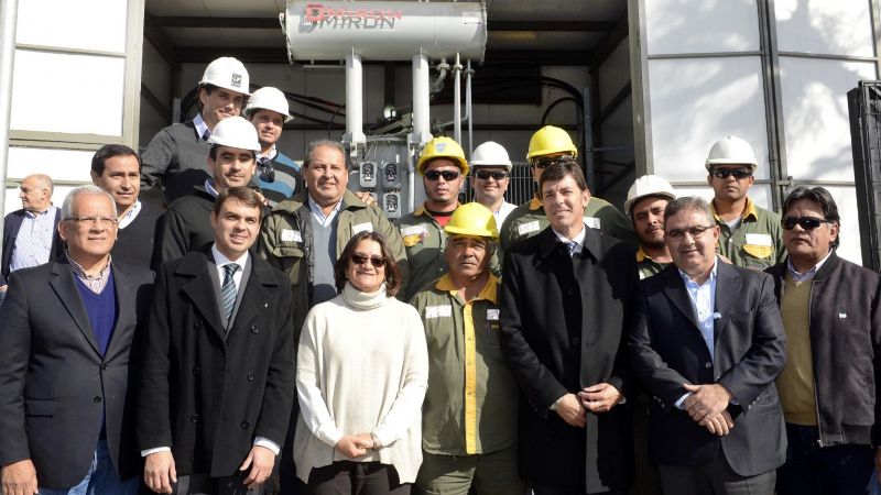 Lucía inauguró una nueva obra de energía