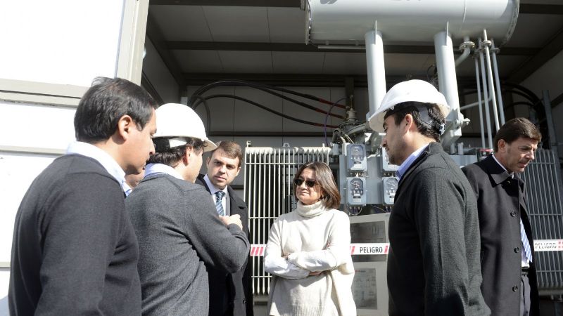 Lucía inauguró una nueva obra de energía