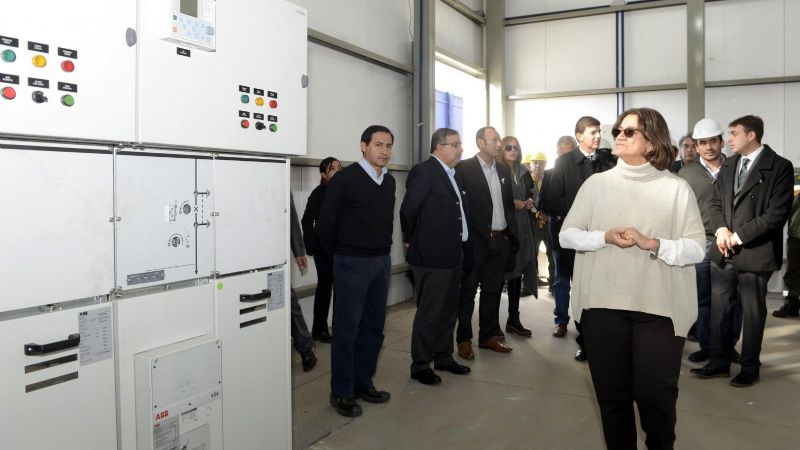 Lucía inauguró una nueva obra de energía