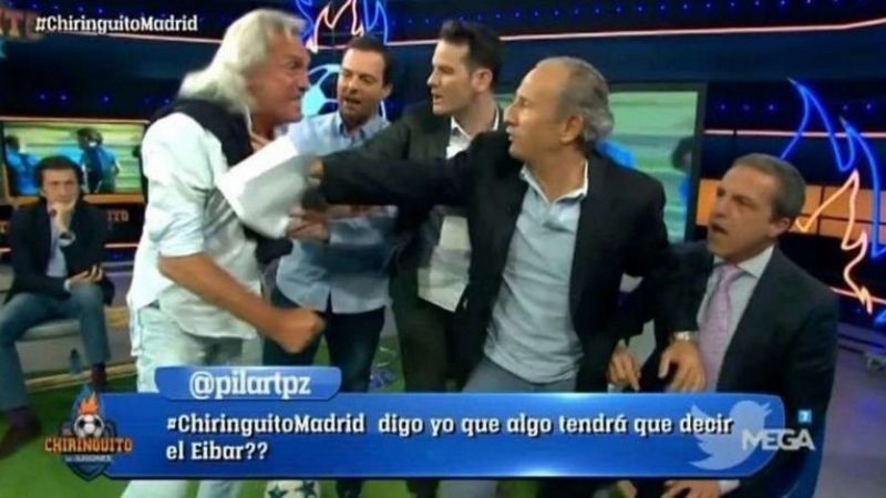 Ataque de furia del "Loco" Gatti en un programa de TV