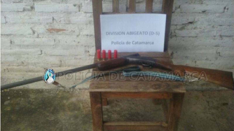 Secuestran una escopeta