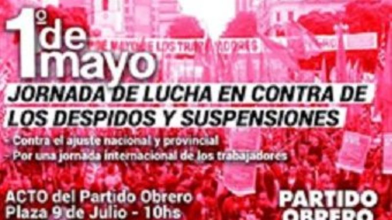 Jornada de lucha en el Día del Trabajador