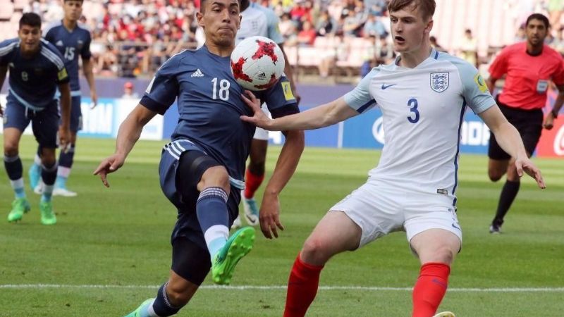 La Selección Sub 20 fue goleada 3-0 por Inglaterra