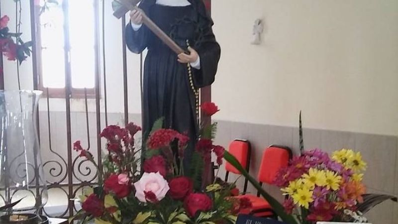 Procesión en honor a Santa Rita en Villa Cubas