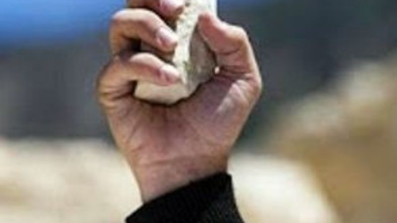 Atrapan a un joven que tiraba piedras contra una casa