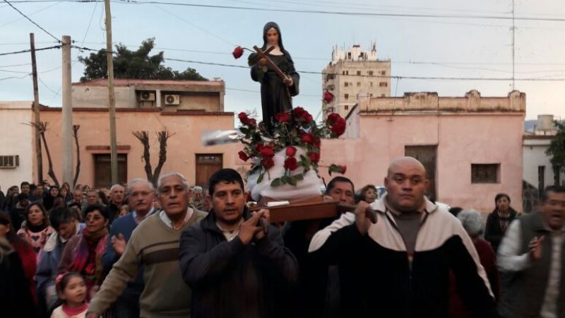 Celebraron a Santa Rita en Villa Cubas