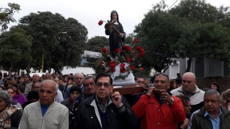 Celebraron a Santa Rita en Villa Cubas