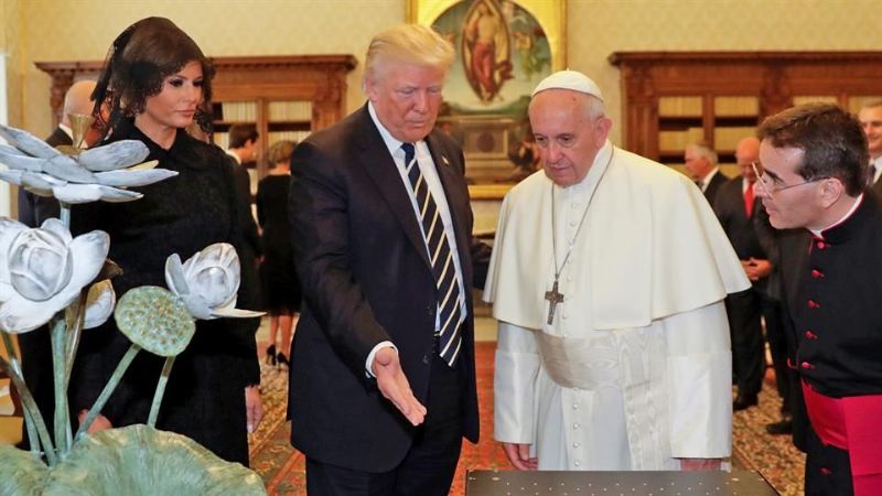 El Papa Francisco recibió a Donald Trump en el Vaticano