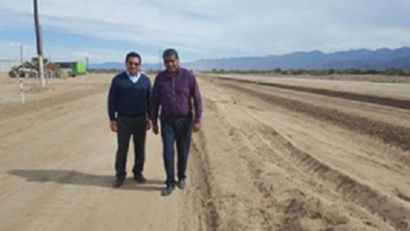 Ríos y Páez inspeccionaron la ruta 46