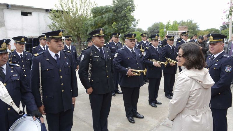 Lucía en el festejo por el Día de la Patria
