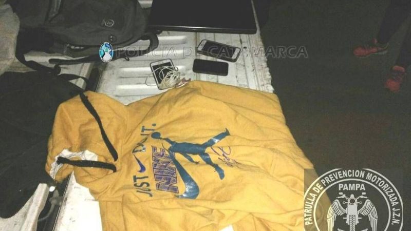Atraparon a un joven y a un adolescente con elementos robados