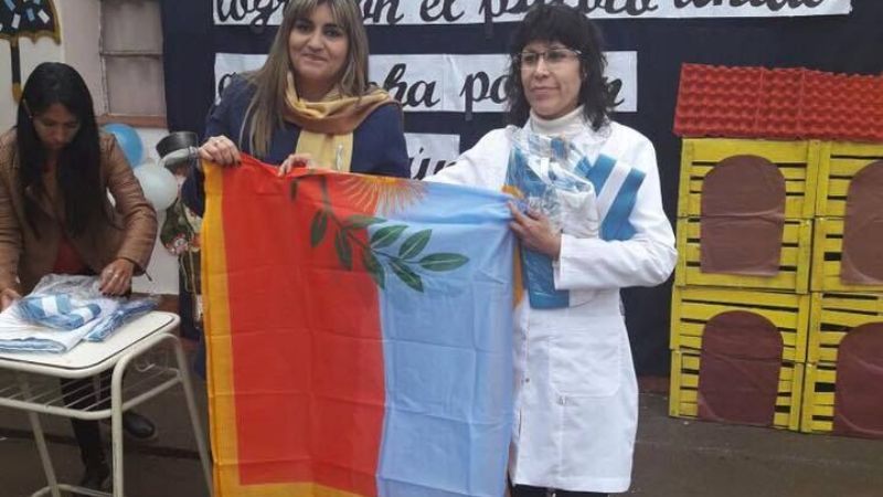 La senadora Sánchez participó los festejos del 25 de Mayo