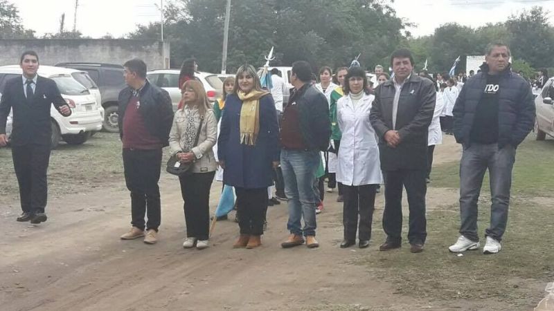 La senadora Sánchez participó los festejos del 25 de Mayo