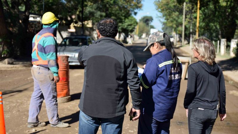 Estrictos controles de la obras de cloacas en FME