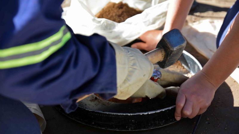 Estrictos controles de la obras de cloacas en FME