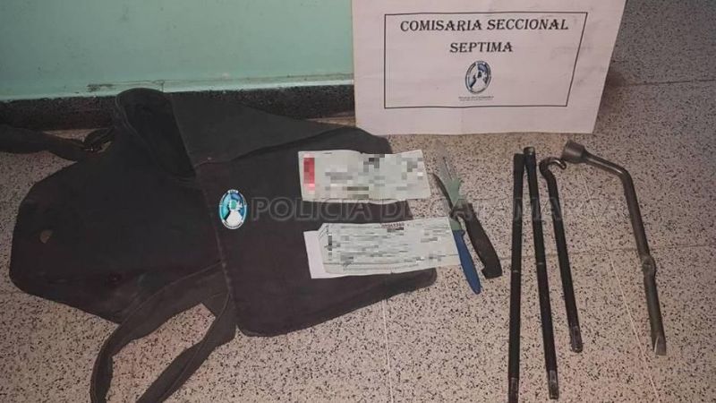 Tras una persecución aprehenden a un joven con cosas robadas