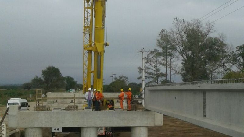 Comenzó la obra del puente de Bañado de Ovanta