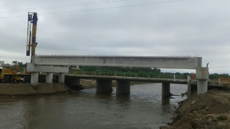 Comenzó la obra del puente de Bañado de Ovanta