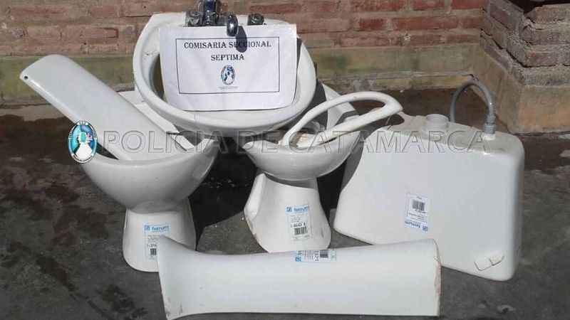 Escondieron lo que robaron en una obra en construcción