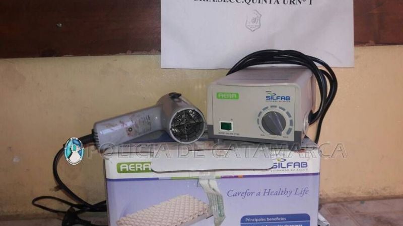 Recuperan elementos robados y aprehenden a un joven