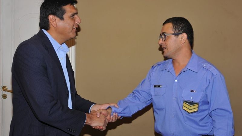 Martel se reunió con el Jefe la Seccional Cuarta